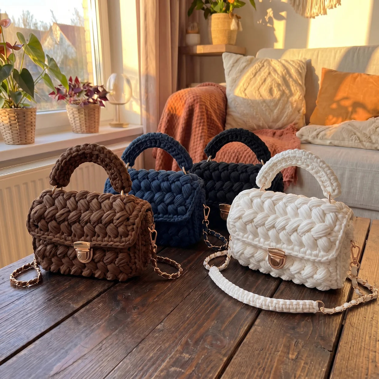 Amare’s Chunky Crochet Handbag